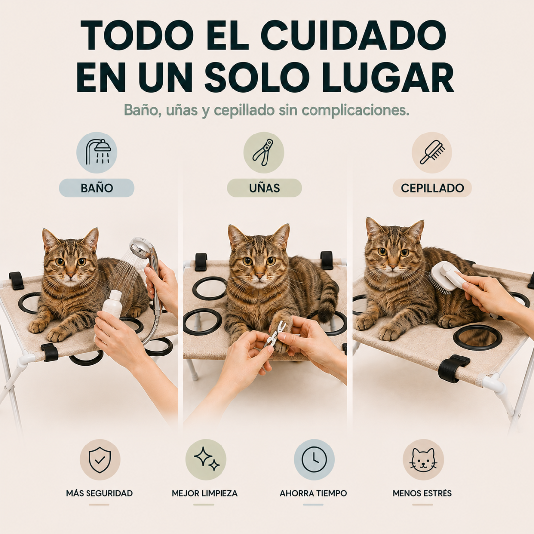 PawNest™| Hamaca de Cuidado para Gatos