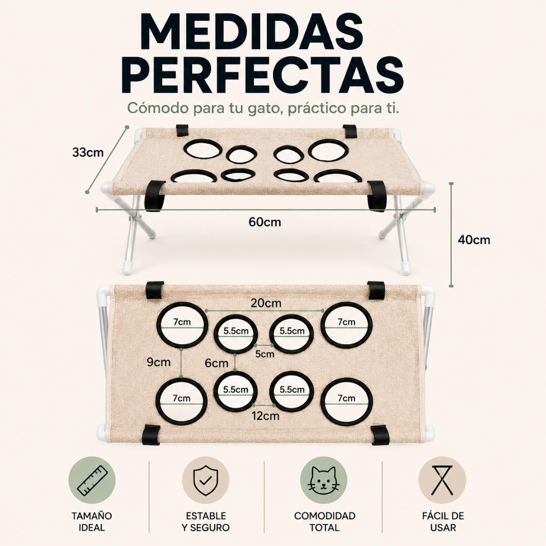 PawNest™| Hamaca de Cuidado para Gatos